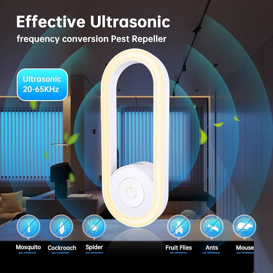 Repelent cu ultrasunete împotriva țânțarilor – MosquiBlock™ LED