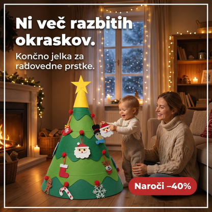 Brad de Crăciun Montessori pentru copii mici