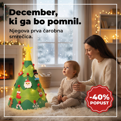 Brad de Crăciun Montessori pentru copii mici